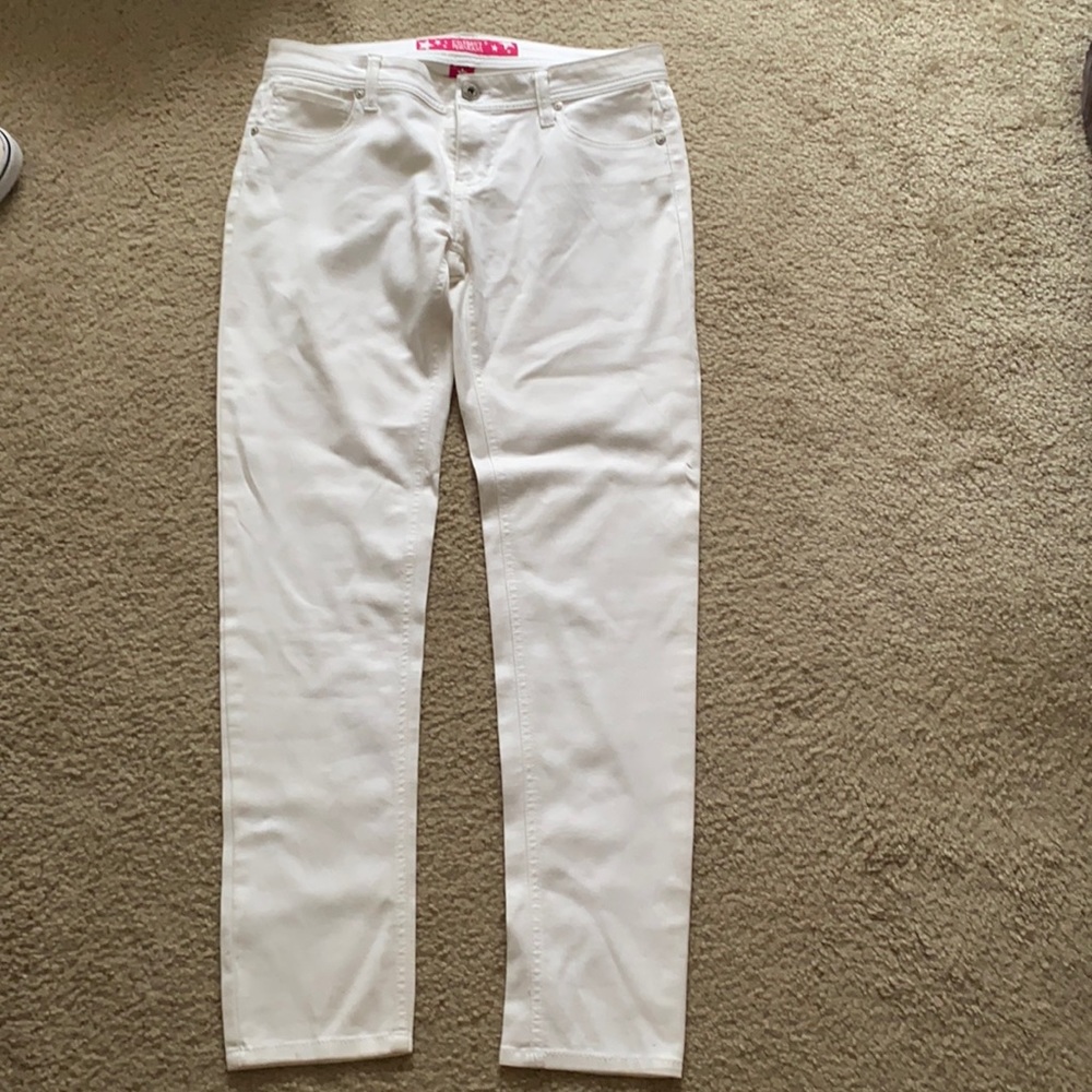 Pink Celebrity White Skinny Jeans